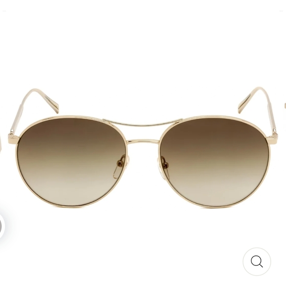 Longchamp Sunglasses GOLD/KHAKI / Brown Gradient Women's NWT - Picture 1 of 6